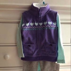 Three piece toddler girls outfit